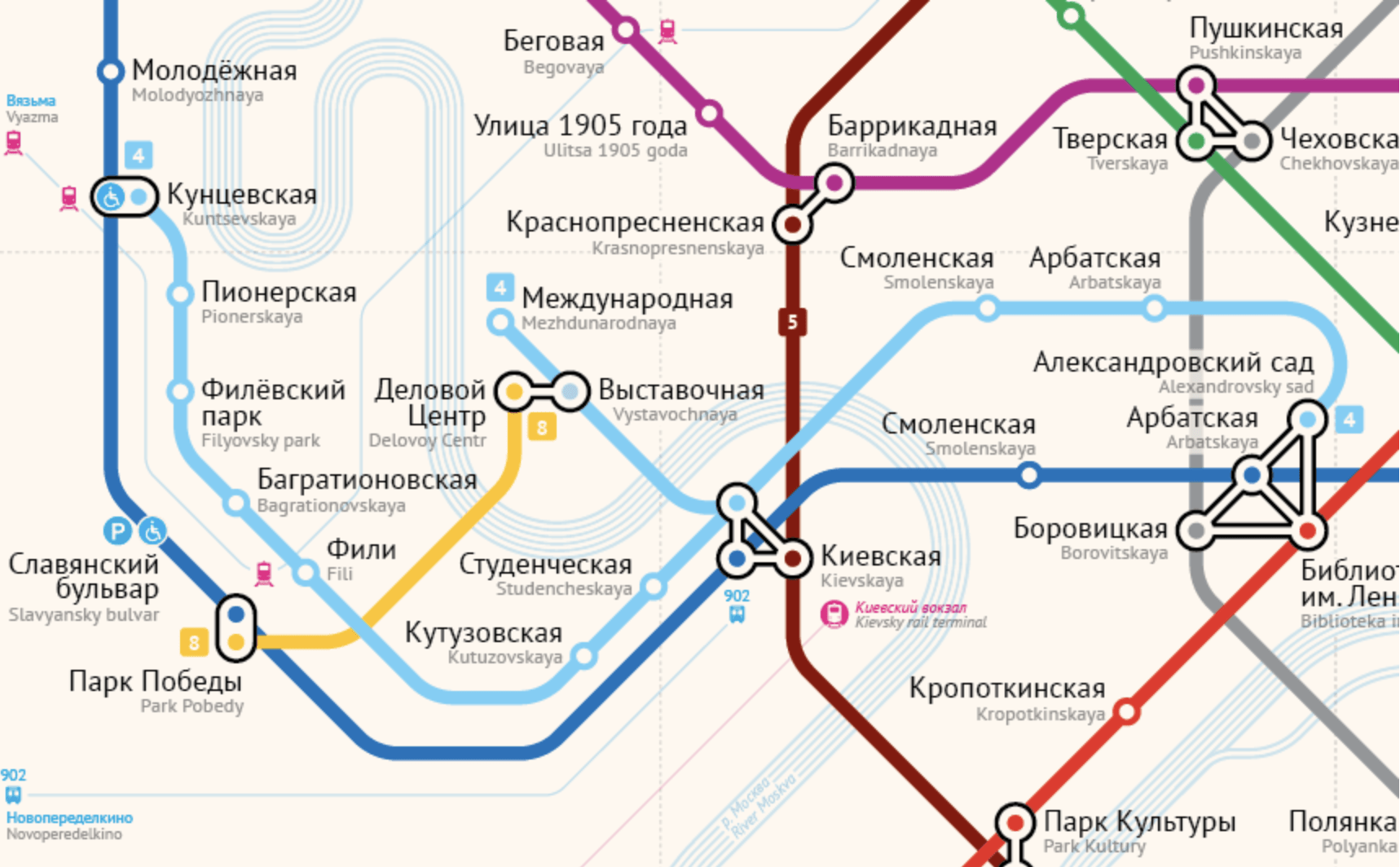 Карта метро деловой центр